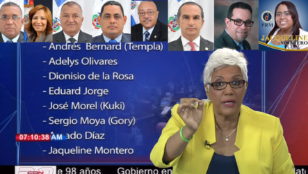 Altagracia Salazar Revela Los Nombres De Los Diputados Del PRM Que Boicotearon La Ley De Partidos