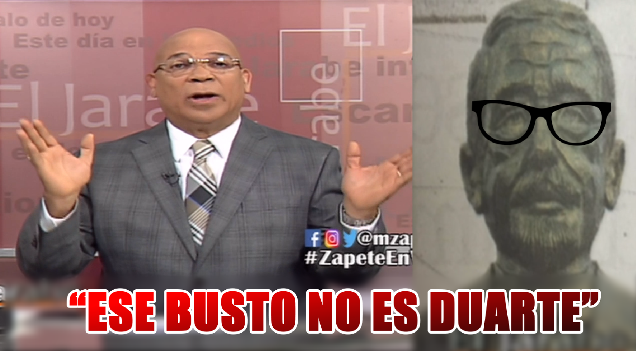 Marino Zapete- “Ese Busto NO ES DUARTE”