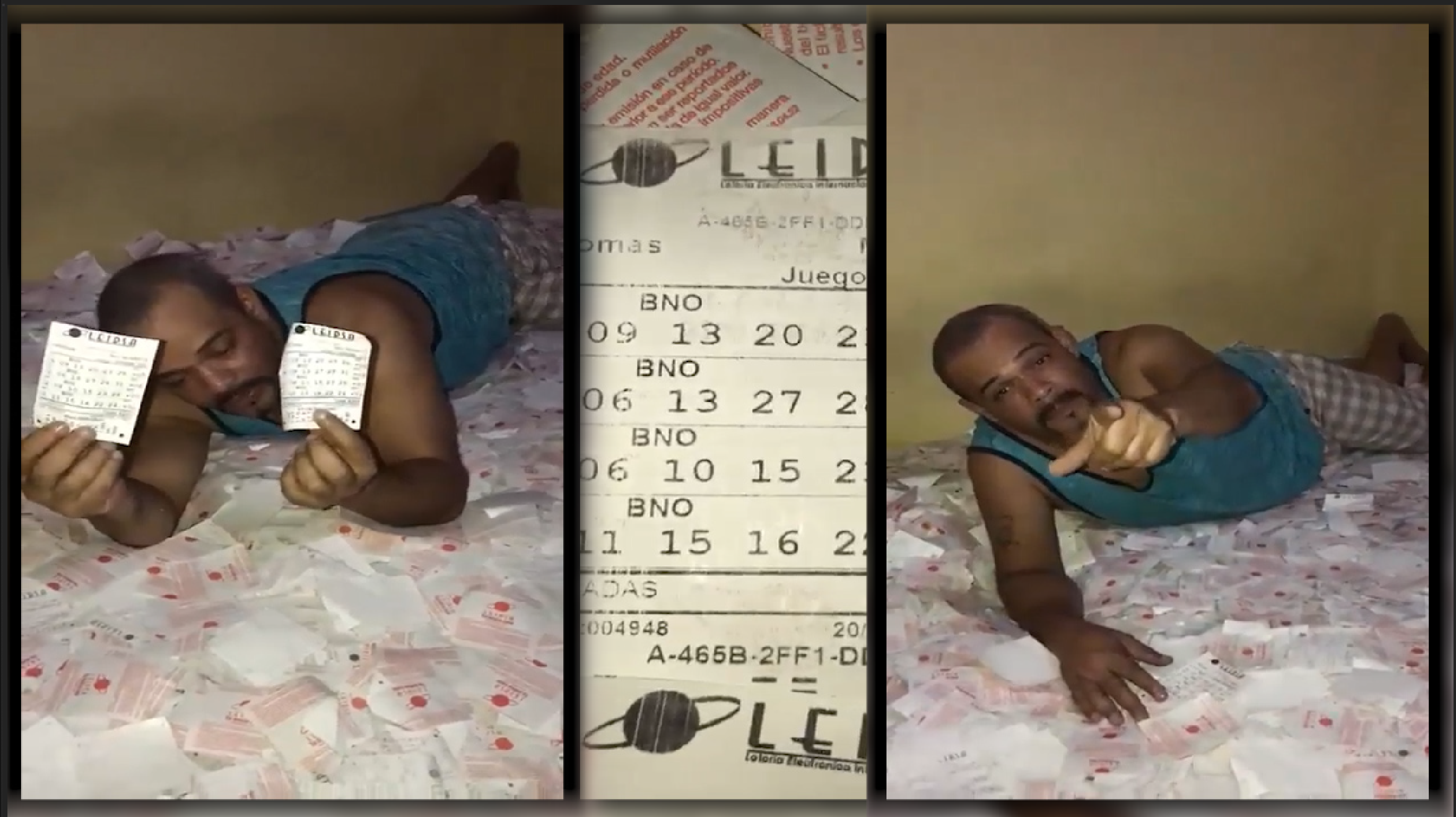 ¡LOTOMAN! Este Hombre Muestra El Lote De Boletas De La Loto Que Tiene, Y Te Deja Un Gran Mensaje