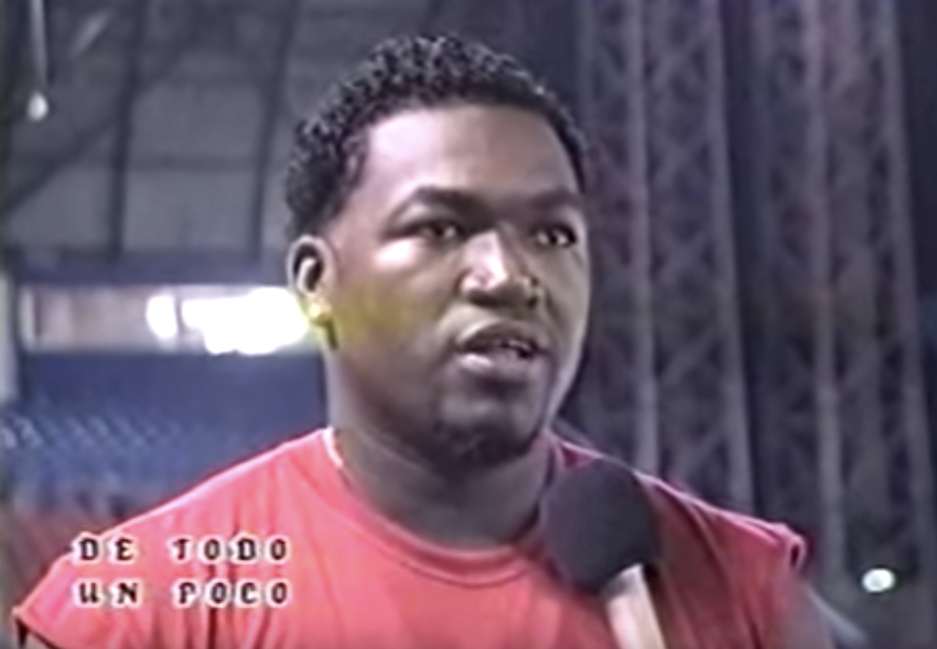 #TBT Milagros Garcia Entrevistando A David Ortiz