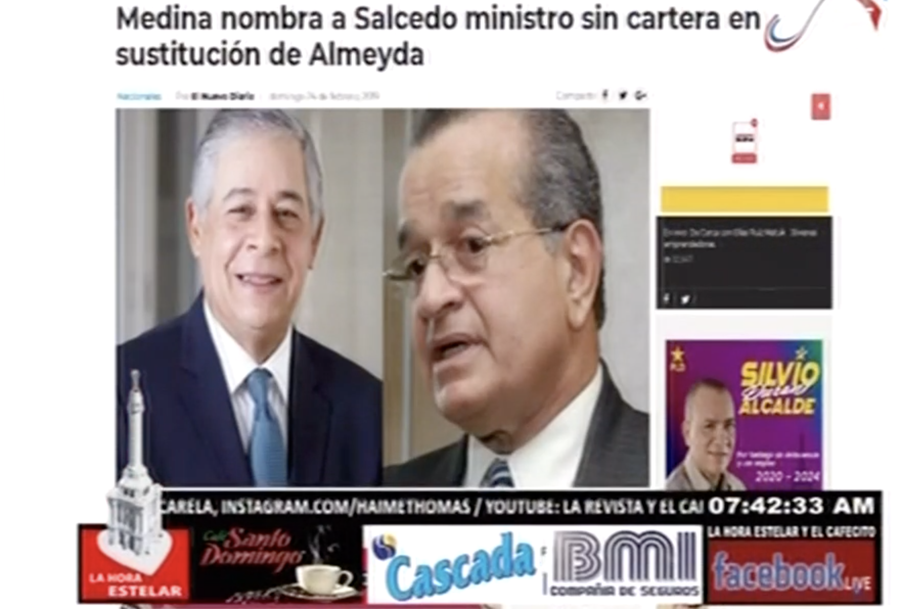 Le Dan Pa’ Fuera A Franklin Almeyda Y Ponen A Roberto Salcedo