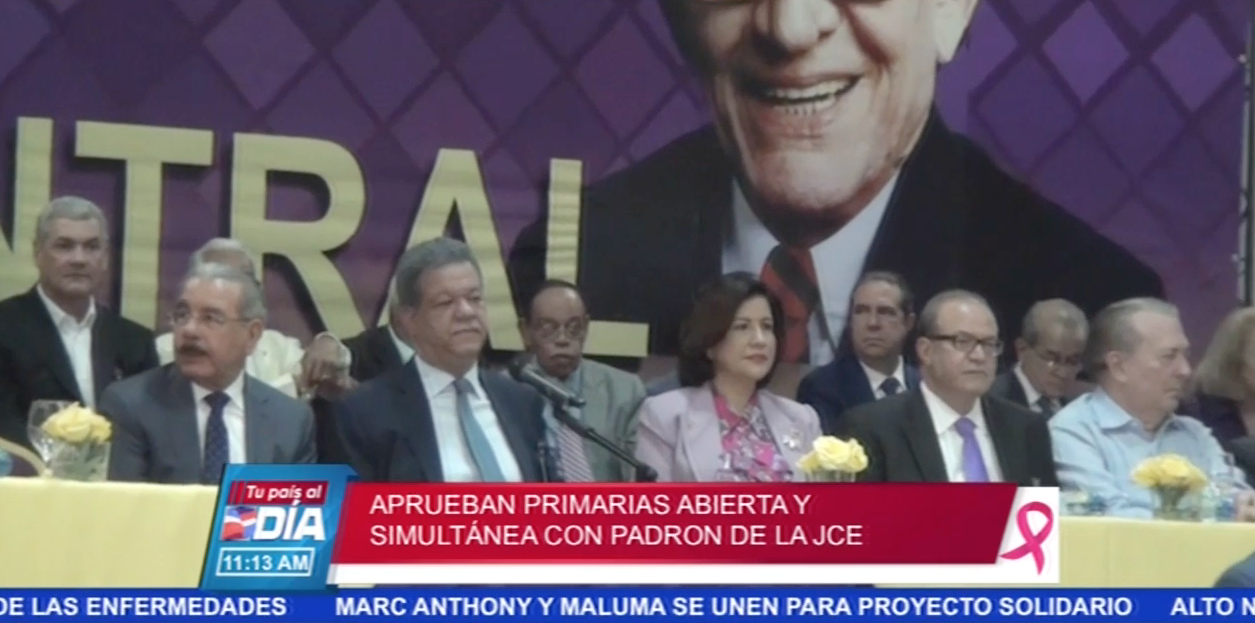 Aprueban Primarias Abiertas Y Simultáneas Con Padrón De La Junta Central Electoral
