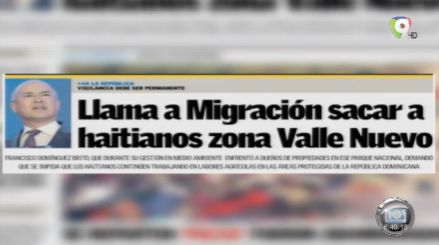 Domínguez Brito Llama A Migración A Sacar Haitianos De Valle Nuevo