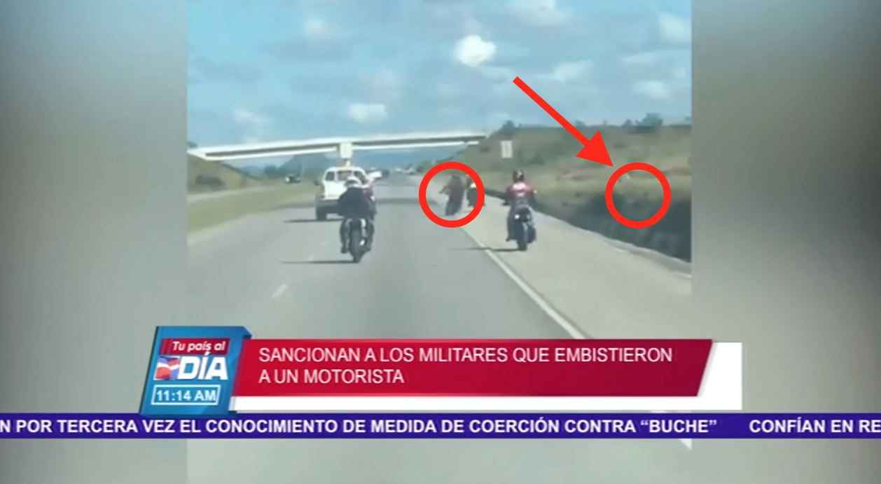 Sancionan A Los Militares Que Embistieron A Un Motorista