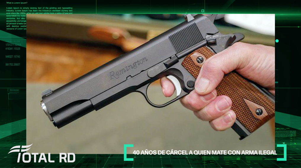 Nueva Ley De Armas: 40 Años De Cárcel A Quien Mate Con Arma Ilegal