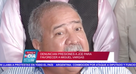 Denuncian Presiones A JCE Para Favorecer A Miguel Vargas