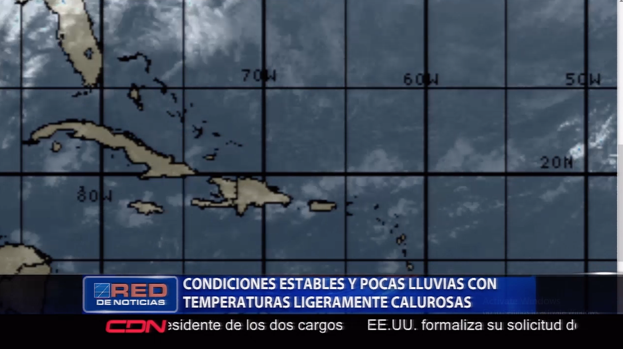 Condiciones Estables Y Pocas Lluvias Con Temperaturas Ligeramente Calurosas