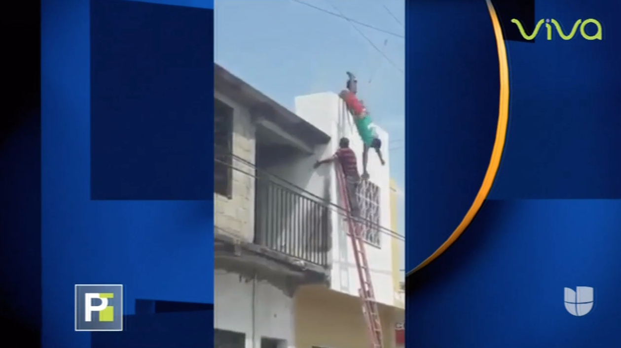 Captan En Cámara El Momento En Que Un Hombre Se Electrocuta Y Cae Al Vacío