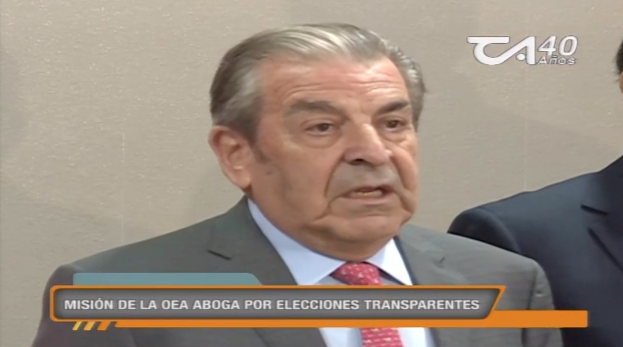 Misión De La OEA Aboga Por Elecciones Transparente