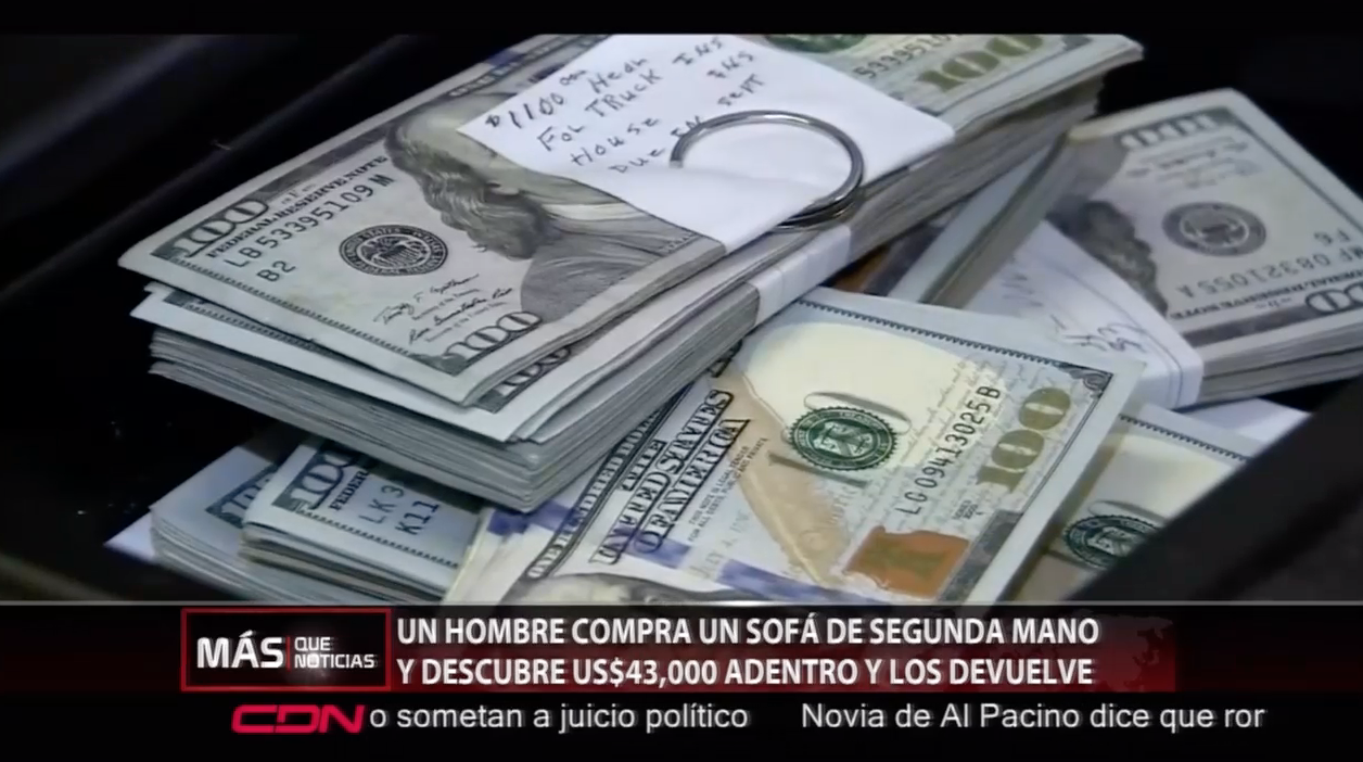 Un Hombre Compra Un Mueble Usado Y Encuentra 43 Mil Dólares Adentro Del Cojín