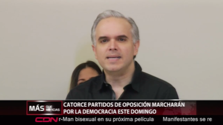 Catorce Partidos De Oposición Marcharán Por La Democracia Este Domingo
