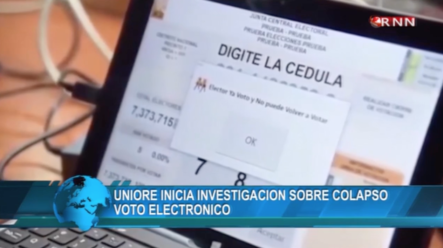 UNIORE Inicia Investigación Sobre Colapso Voto Electrónico