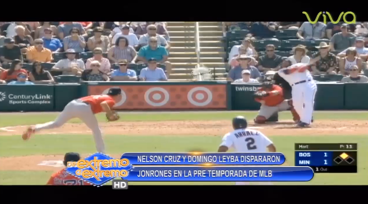 Nelson Cruz Y Domingo Leyba Dispararon Jonrones En La Pre Temporada De MLB