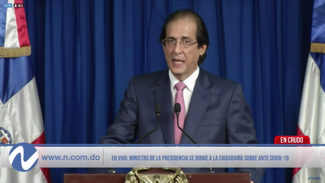 EN VIVO: Ministro Presidencia Se Dirige Al País