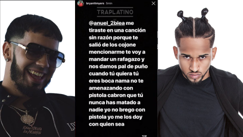 ¡Se Armó! Bryant Myers Reta A Anuel AA A Entrarase A Las Trompadas