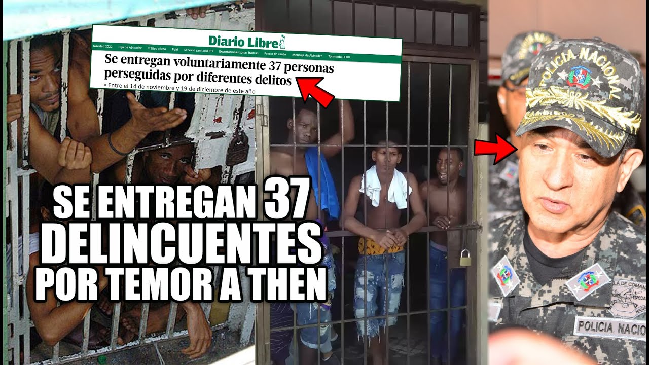 ¡Se Entregan A La Policía 37 Delincuentes Por Temor A Los Intercambios De Disparos!