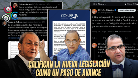 Sectores Relevantes Del País Saludan La Promulgación Del Código Penal Dominicano