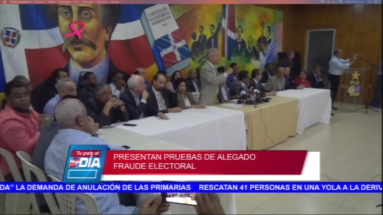 Presentan Pruebas De Alegado Fraude Electoral – Tu Pais Al Día