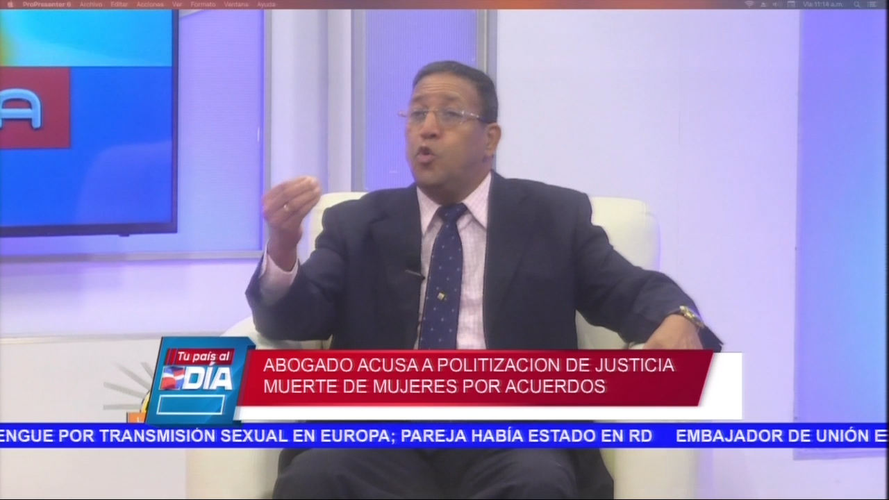 Abogado Acusa A Politizaciones De Justicia Y Pierden La Vida Por Acuerdos