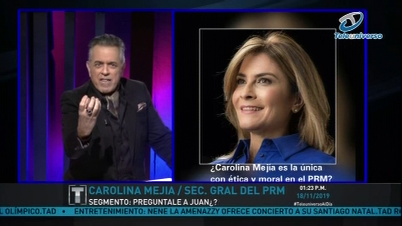 Pregúntale A Juan: ¿Carolin Mejía Es La Única Con Ética Y Moral En El PRM?