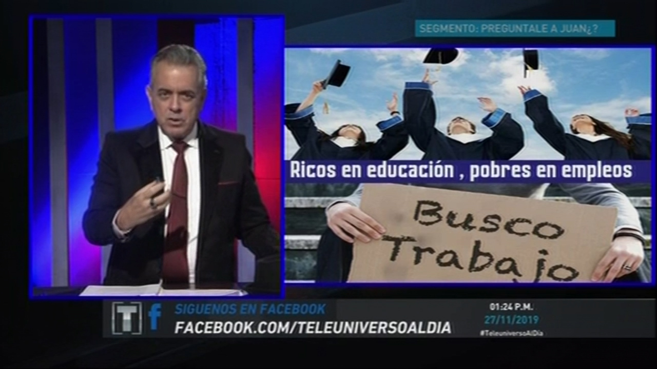 Pregúntale A Juan: Los Ricos En Educación, Pero Pobres En Empleos