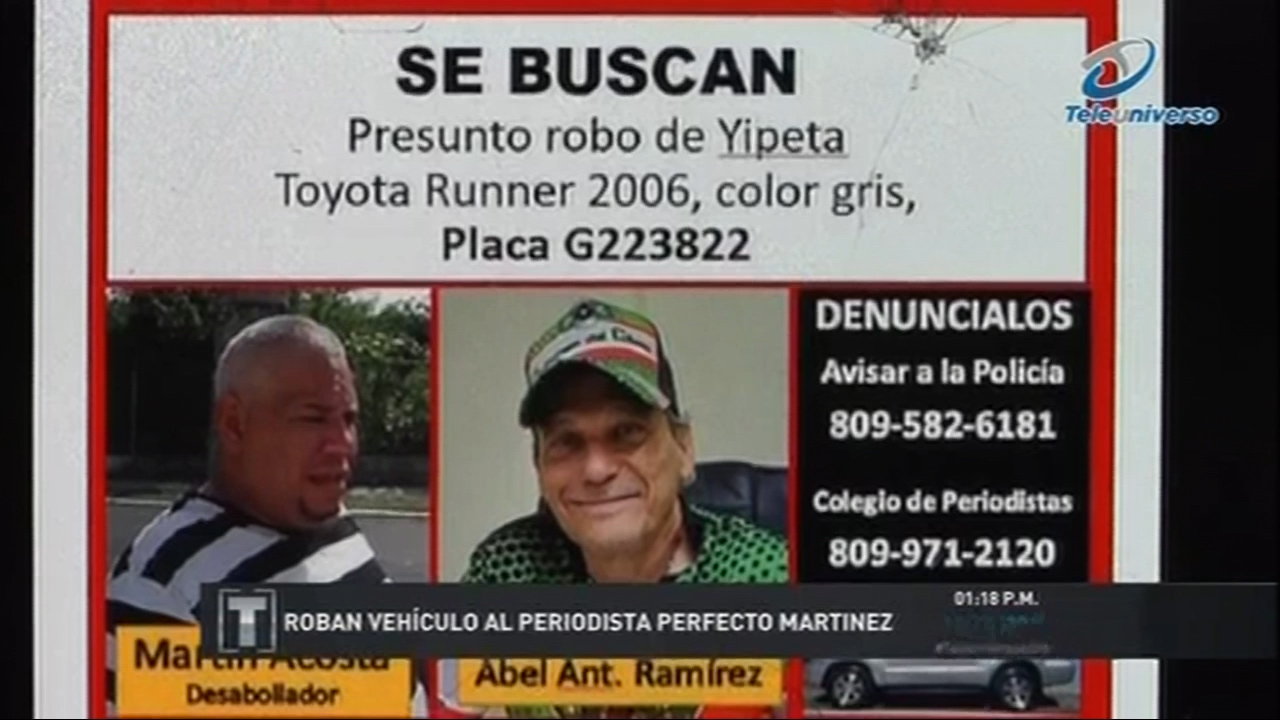 En Santiago: Roban Vehículo Al Periodista Perfecto Martínez