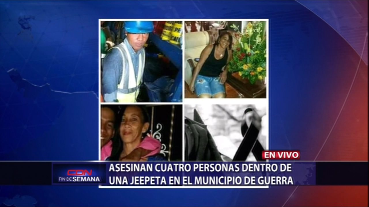 ¡IMÁGENES FUERTES! Cuatro Personas Asesinas Dentro De Una Jeepeta En El Municipio De Guerra