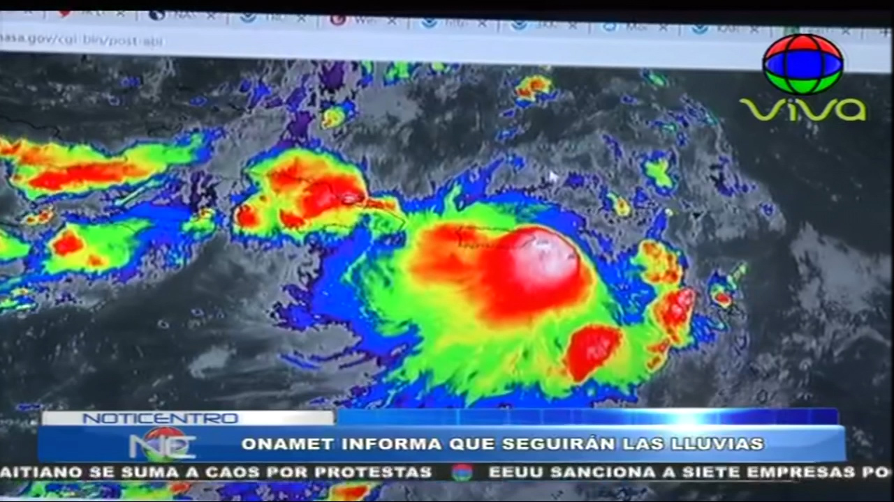 Oficina De ONAMET Informa Que Seguirán Las Lluvias