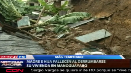 Madre E Hija Fallecen Tras El Colapso En Su Vivienda De Manoguayabo