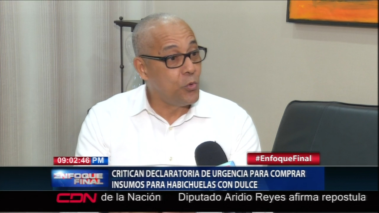 Sociedad Civil Critica Declaratoria De Urgencia Para La Compra De Insumos Para Habichuelas Con Dulce