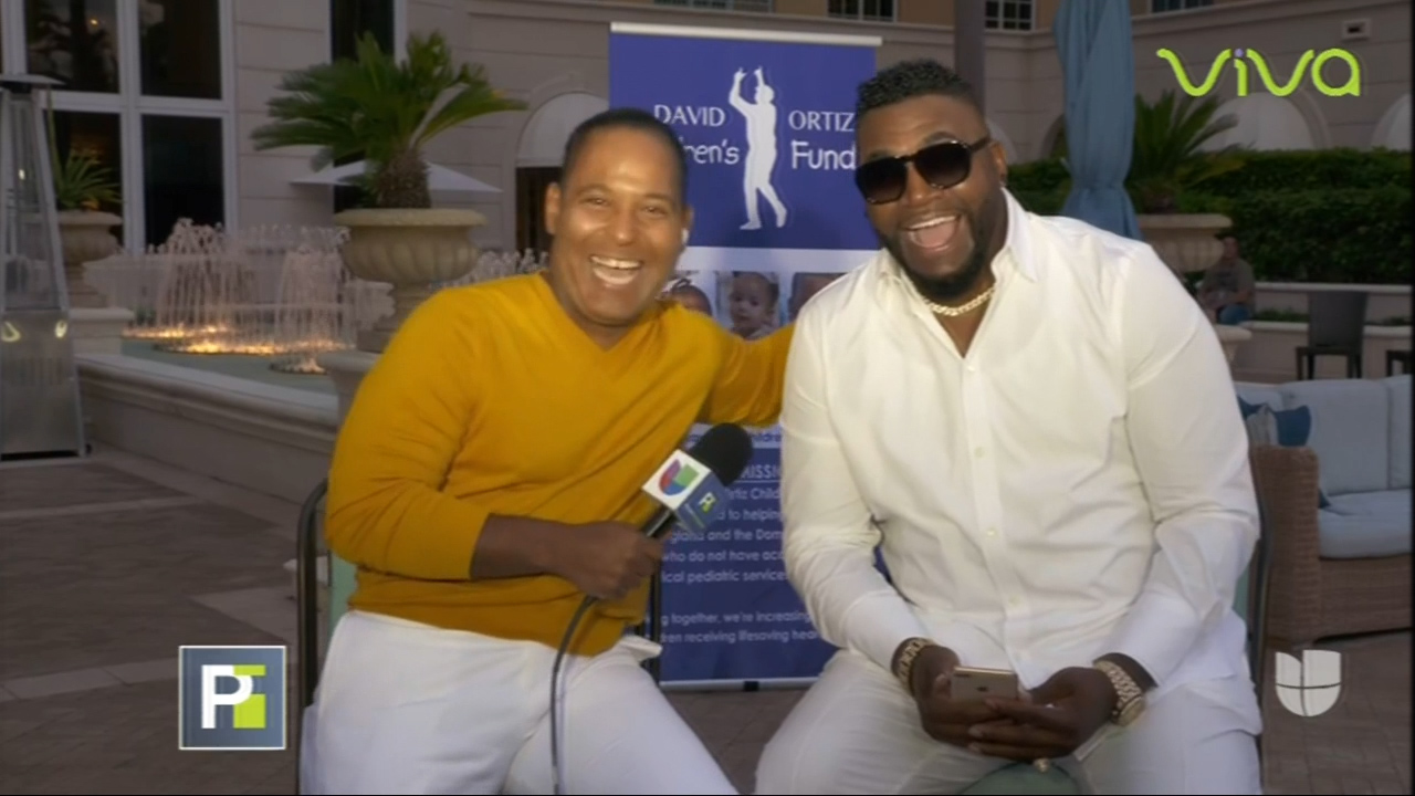 Conversando Con David Ortiz Junto A Tony Dandrades Sobre Su Evento Para Su Fundación En Miami