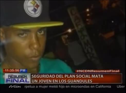 Seguridad Del Plan Social Mata Un Joven En Los Guandules #Video