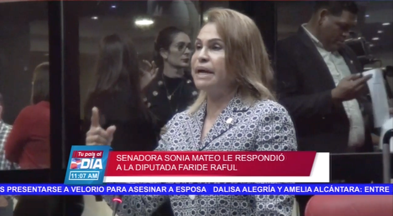 La Senadora Sonia Mateo Llama A Faride Raful A “Bajarse Un Poco”