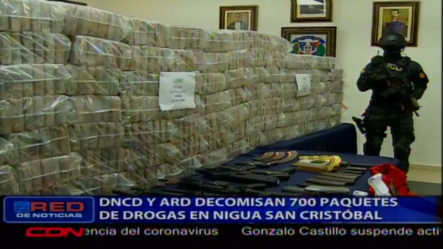 Miembros De DNCD Y ARD Decomisan 700 Paquetes Presumiblemente Cocaína En San Cristobal