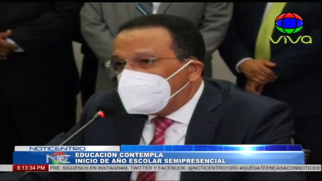 Ministro De Educación Contempla Inicio Del Año Escolar De Manera Semipresencial