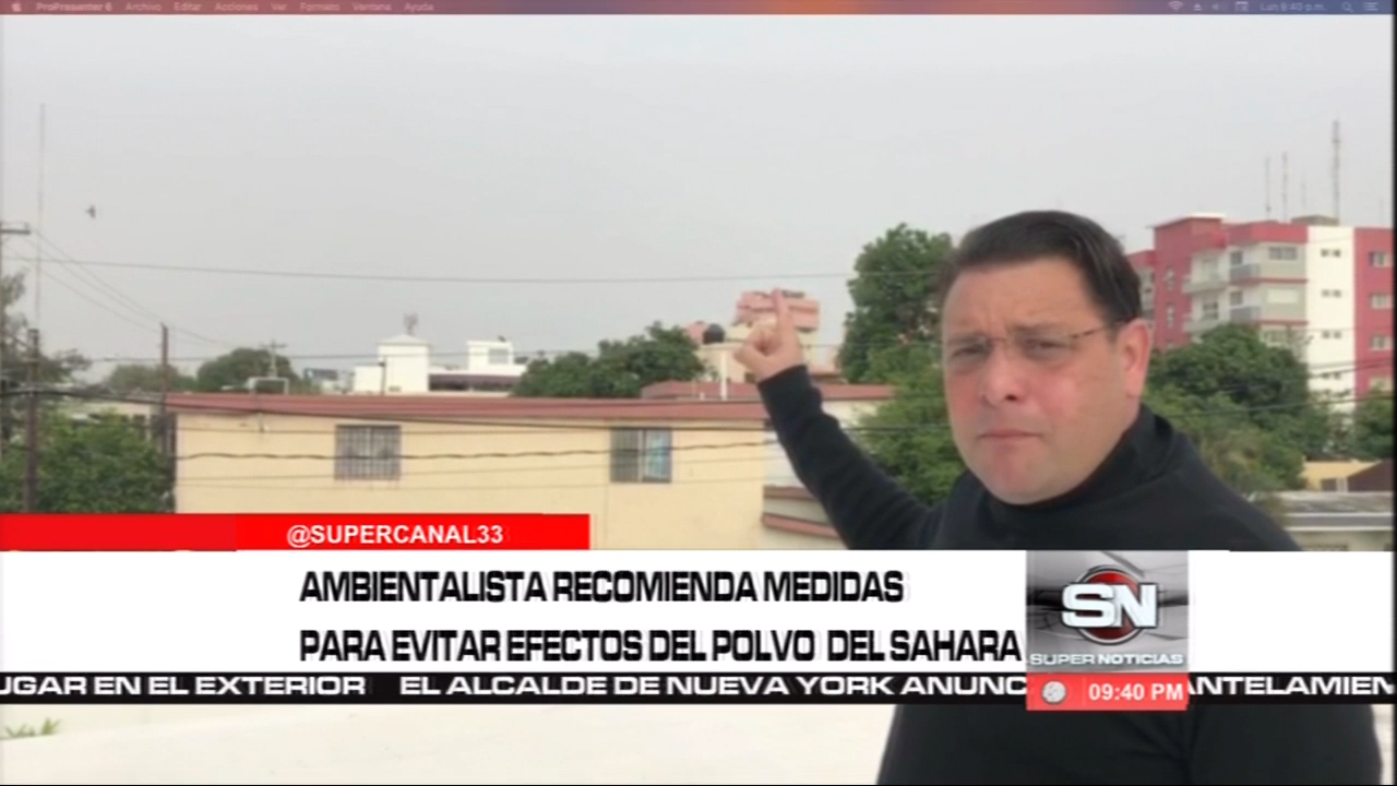 Ambientalista Recomienda Tomar Medidas Para Evitar Efectos Del Polvo Del Sahara