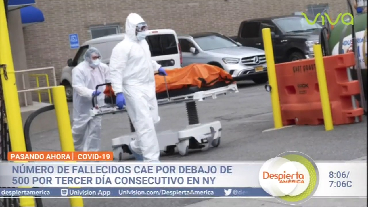 En Las últimas 72 Horas El Número De Fallecidos En NY Está Por Debajo De 500 Por Tercer Día Consecutivo