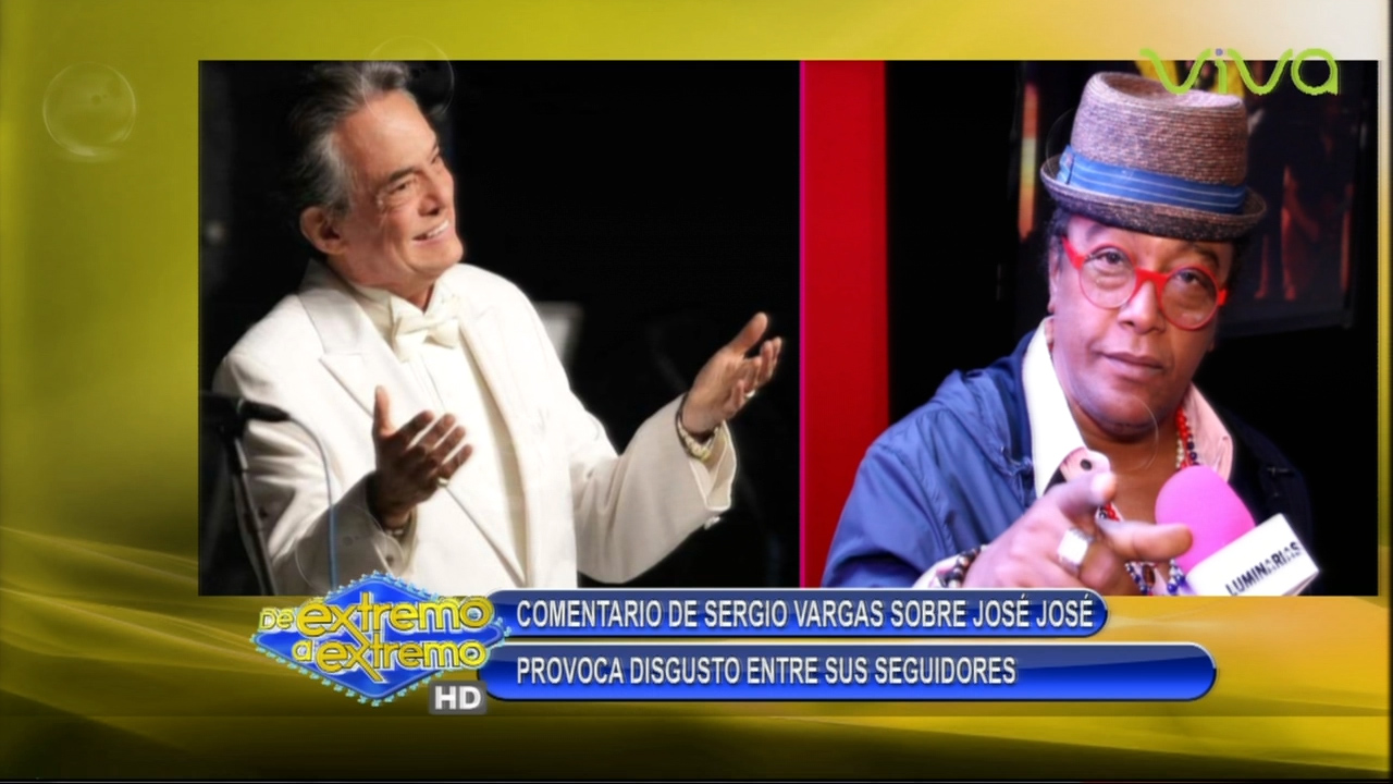 El Intérprete Dominicano De Merengue Sergio Vargas Hace Comentarios Sobre José José