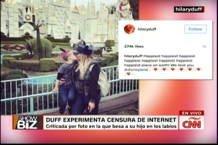 Duff Experimenta Censura De Internet: Críticas Por Foto Donde Besa A Su Hijo En Los Labios