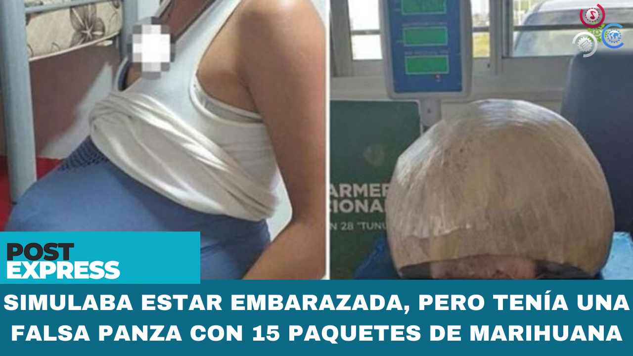 Simulaba Estar Embarazada, Pero Tenía Una Falsa Panza Con 15 Paquetes De Marihuana