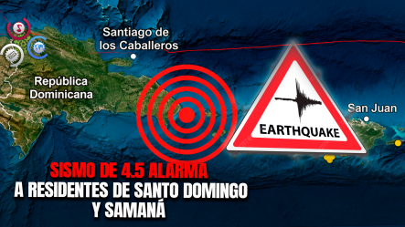 Sismo De Magnitud 4.5 Se Registra Al Noreste De Las Terrenas Y Se Siente En Santo Domingo