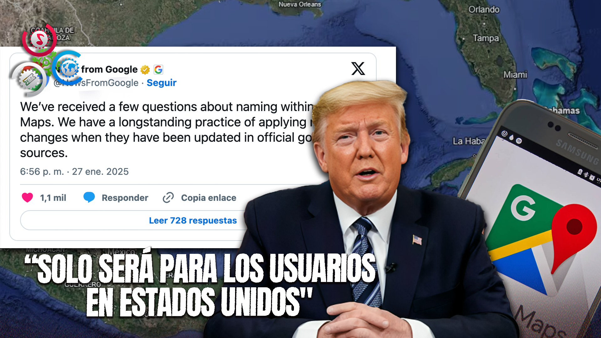 Google Maps Adoptará “Golfo De América” Y “Monte McKinley” En EE. UU. Tras Orden De Trump