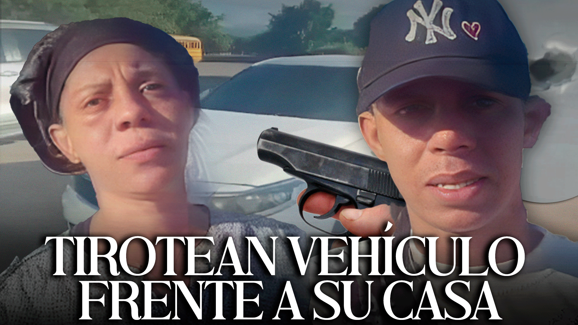 TIROTEAN Carro De Artista Urbano Frente A Su Casa