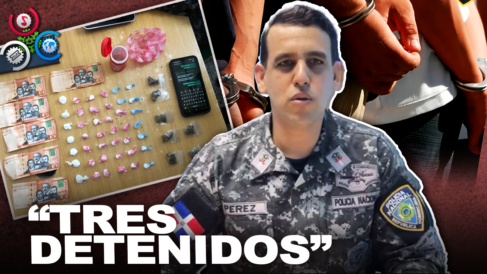 Operativo Policial En Santiago Oeste: Tres Detenidos Con 249 Porciones De Droga