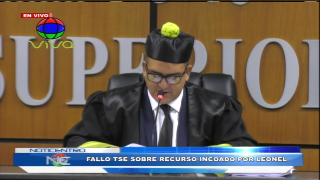 Fallo TSE Sobre Recurso Incoado Por Leonel Fernandez