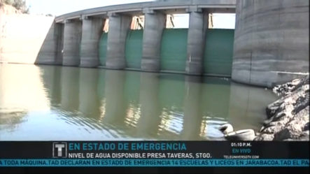 En Vivo Desde La Presa De Taveras: “En Estado De Emergencia El Nivel De Agua Disponible”