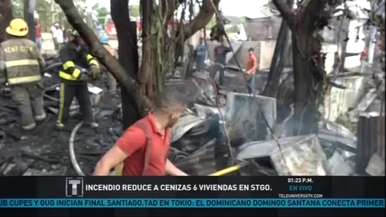 Incendio Reduce A Cenizas 6 Viviendas En STGO.