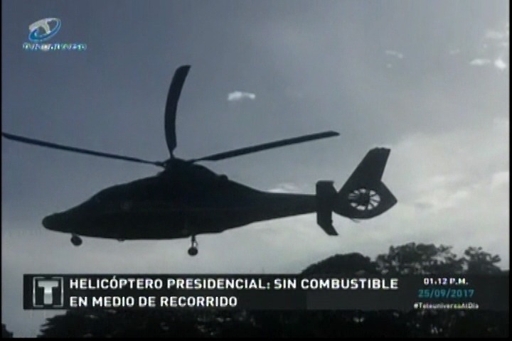 Helicóptero Presidencial Se Queda Sin Combustible
