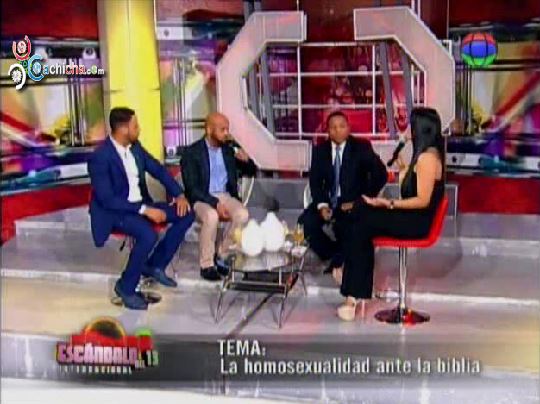 Tema: La Homosexulidad En La Biblia @AnabellAlberto @JhoelLopez @Moisesgomez @Jcalbelo #Video