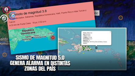 Temblor De Magnitud 5.0 Se Registra Al Este De Miches; No Reportan Daños